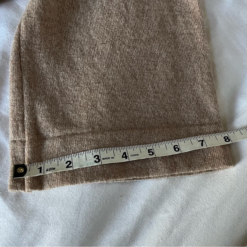 Cullen Beige Cashmere Midi Sweater Dress Bell sleeves women’s size Medium GUC. - Picture 11 of 11